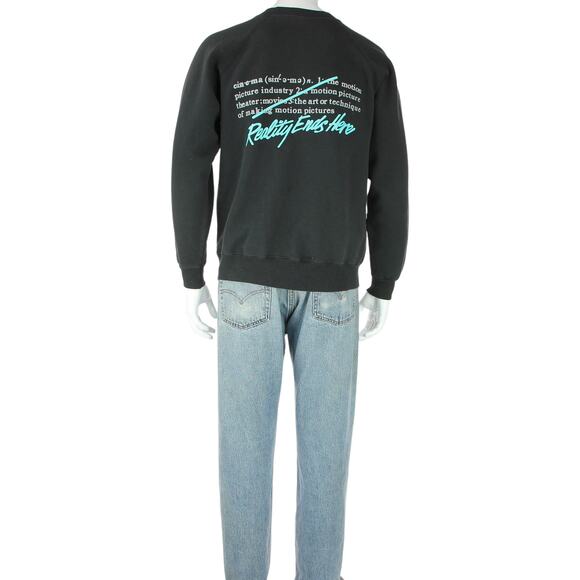 80s Vintage USCinema Definition Sweater M - Picture 2 of 5